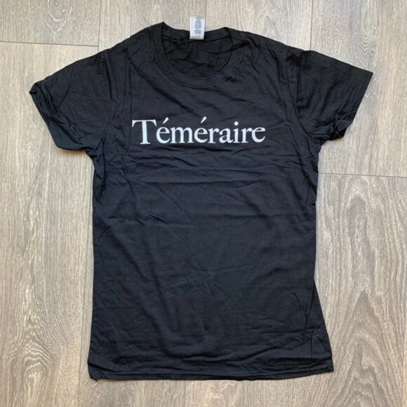 Women’s T-Shirt Graphic Tee French Quote Black Cotton Crewneck Short Sleeve - Picture 6 of 12